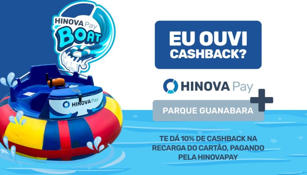 É cliente Hinova Pay- Aproveite o Parque Guanabara com parte do valor gasto de volta em sua conta