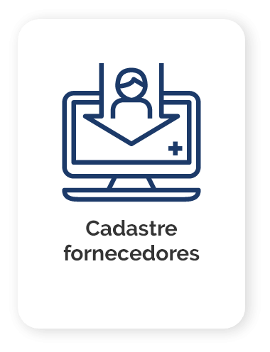 Cadastre fornecedores, contratantes e intervenientes