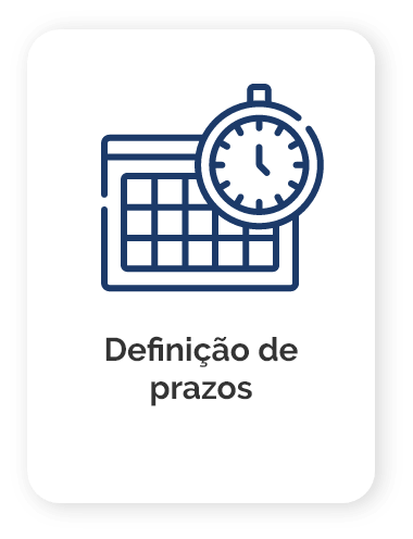 Definição de prazos