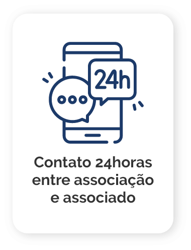 Contato 24h entre associação e associado