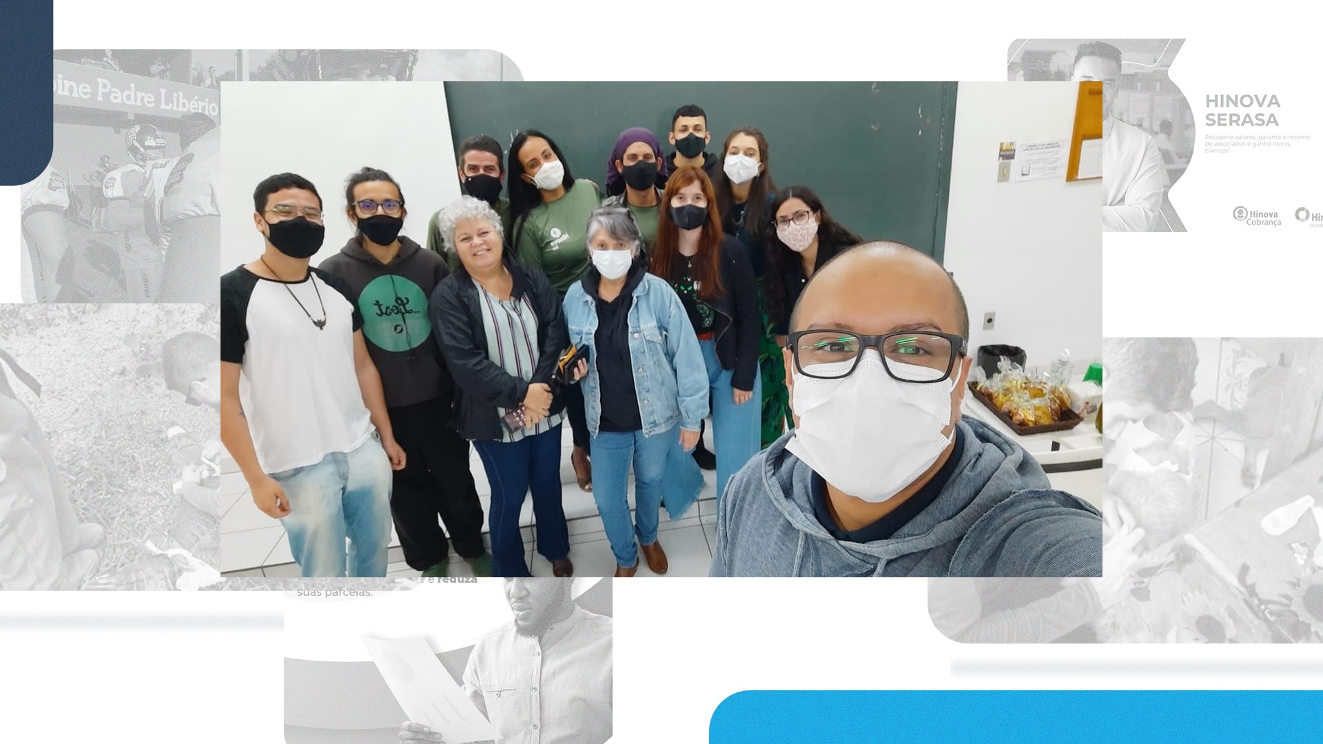 Equipe Hinova Bio com alunos e professores da UNITAU – Foto: Divulgação/Grupo Hinova