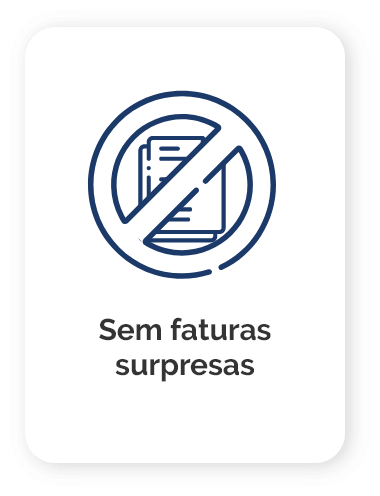Sem faturas surpresas