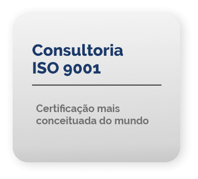 Tenha um diferencial competitivo de destaque com a certificação ISO 9001, norma de qualidade conceituada mundialmente.